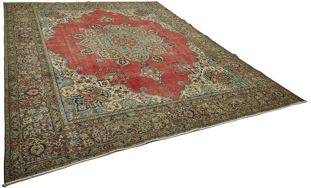 Beige vintage Persian rug 49751, 3.08 x 3.97 metres – photograph 2