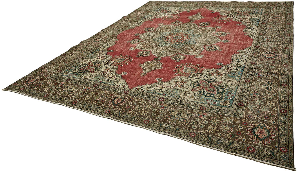 Beige vintage Persian rug 49751, 3.08 x 3.97 metres – photograph 3