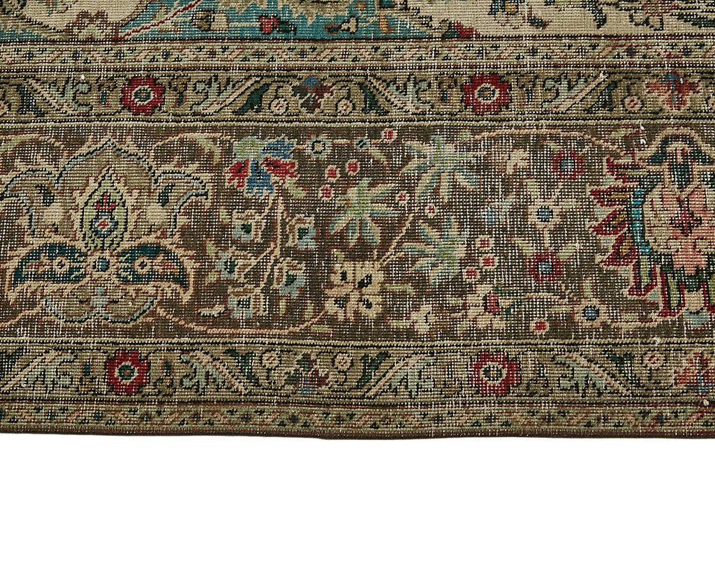 Beige vintage Persian rug 49751, 3.08 x 3.97 metres – photograph 8