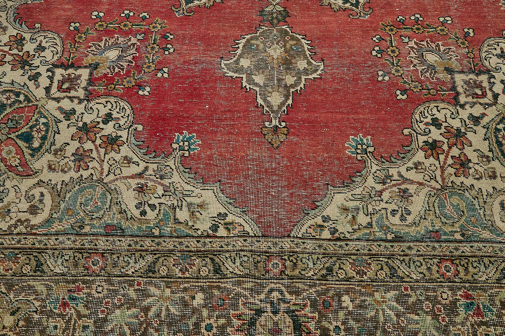 Beige vintage Persian rug 49751, 3.08 x 3.97 metres – photograph 10