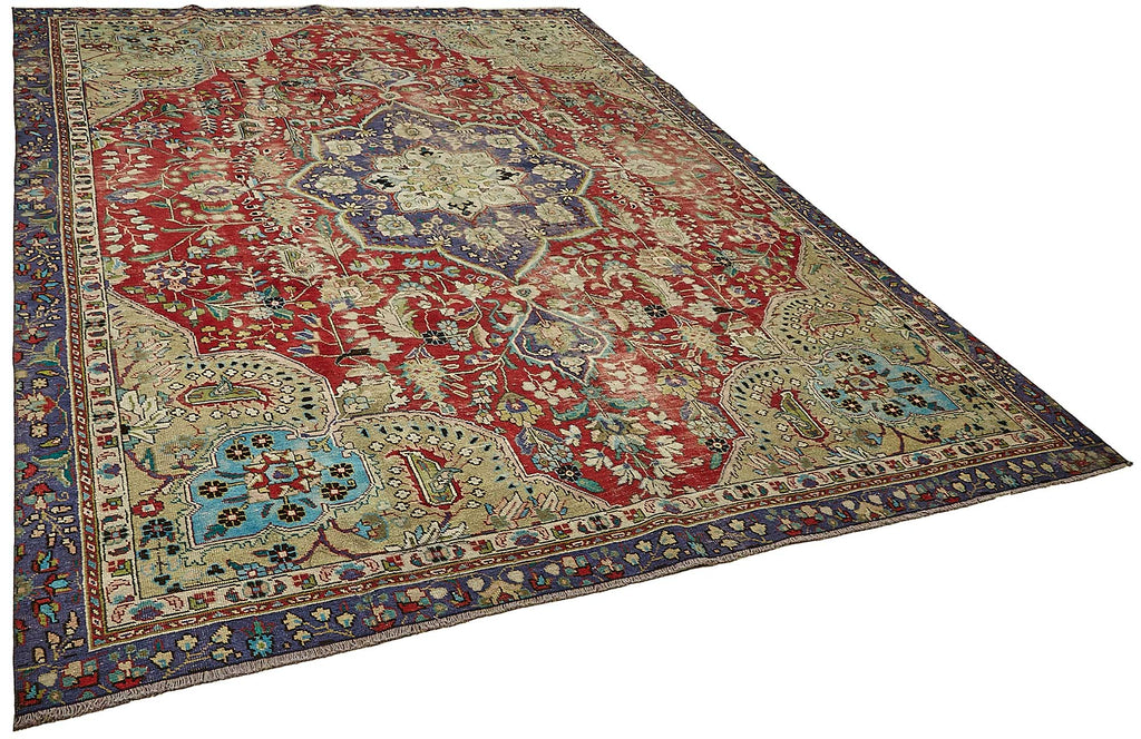 Beige vintage Persian rug 49752, 2.44 x 3.37 metres – photograph 2