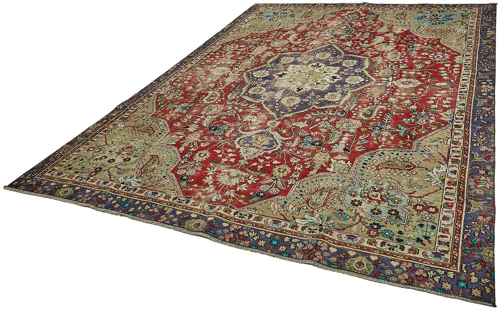 Beige vintage Persian rug 49752, 2.44 x 3.37 metres – photograph 3