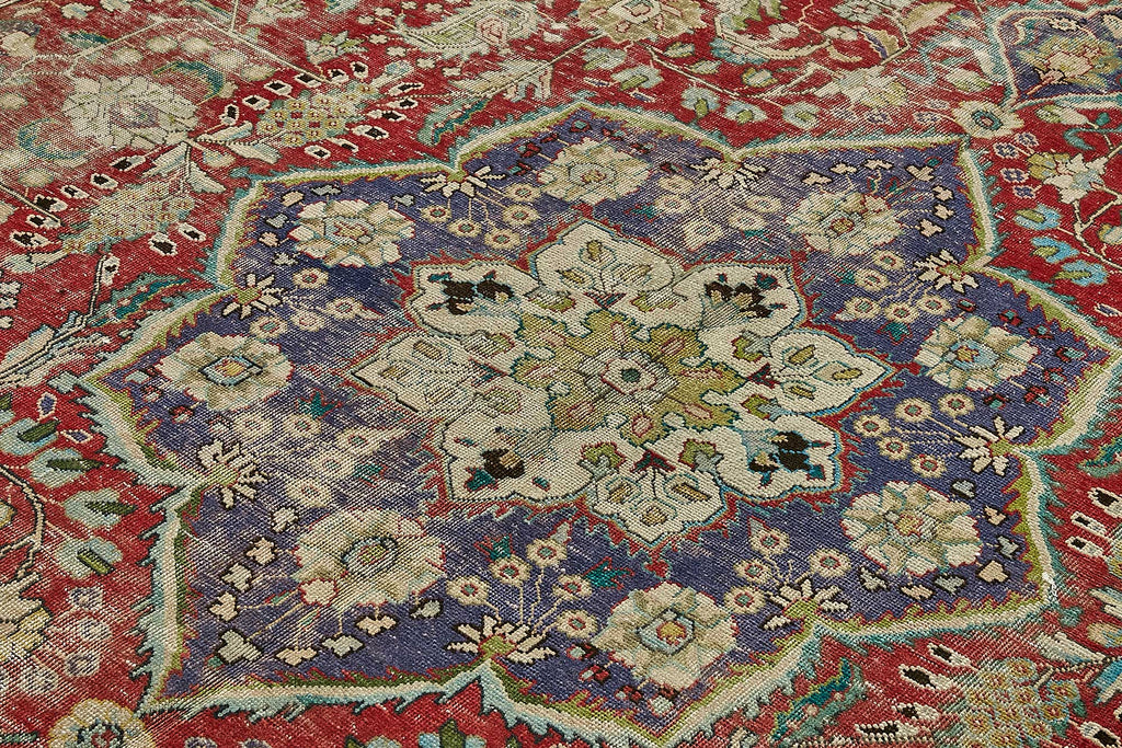 Beige vintage Persian rug 49752, 2.44 x 3.37 metres – photograph 5