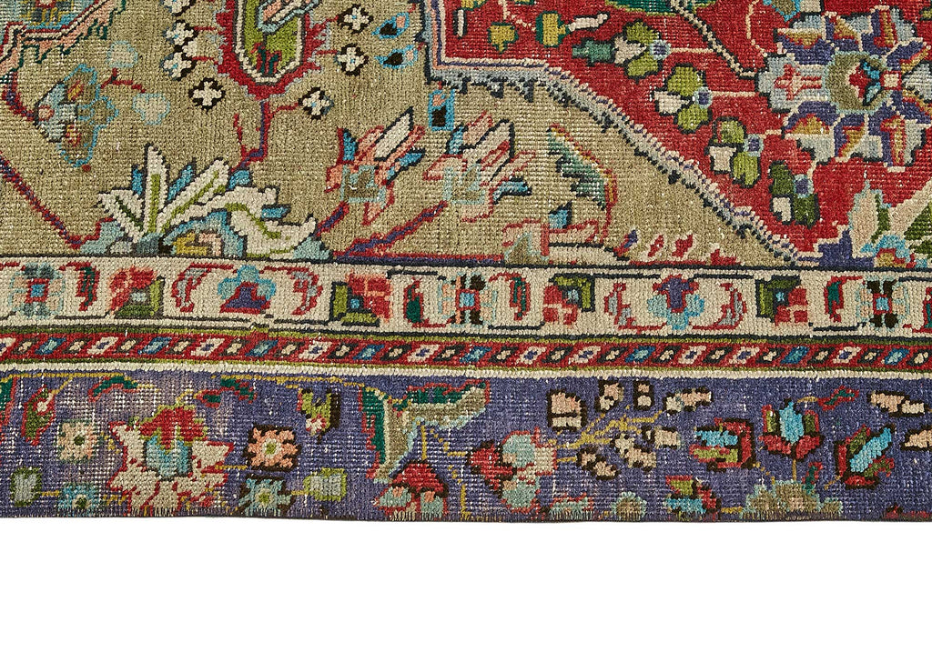 Beige vintage Persian rug 49752, 2.44 x 3.37 metres – photograph 8