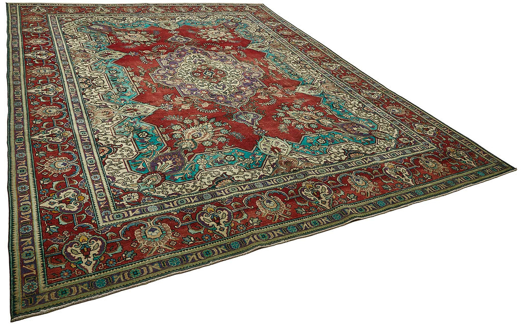 Red vintage Persian rug 49754, 3.00 x 3.85 metres – photograph 2