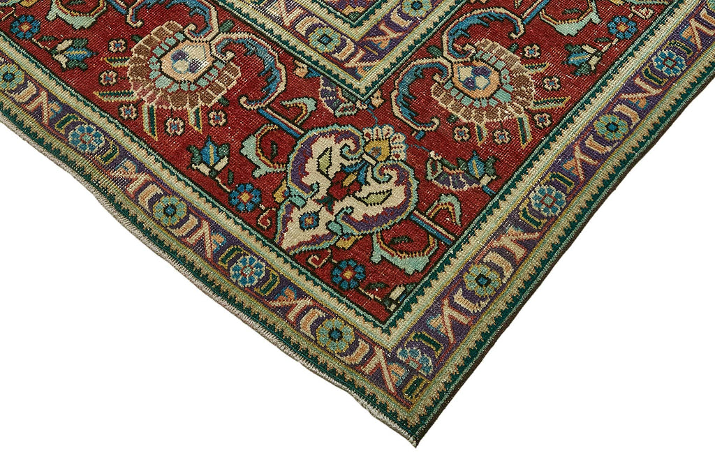 Red vintage Persian rug 49754, 3.00 x 3.85 metres – photograph 4