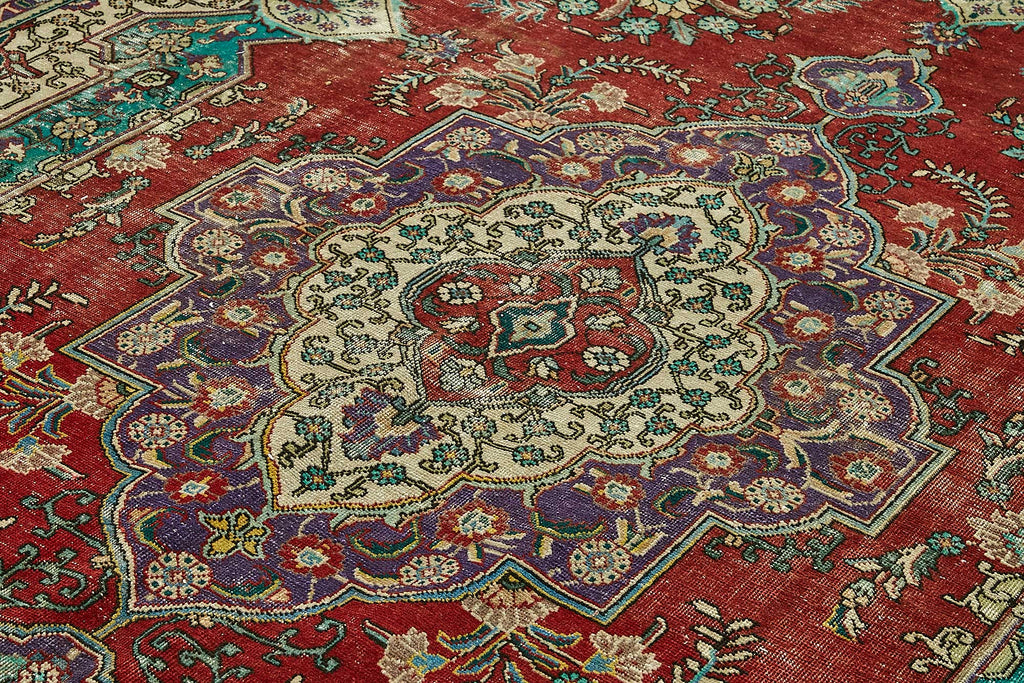 Red vintage Persian rug 49754, 3.00 x 3.85 metres – photograph 5