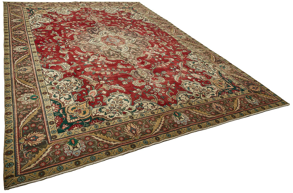 Beige vintage Persian rug 49755, 2.88 x 3.96 metres – photograph 2