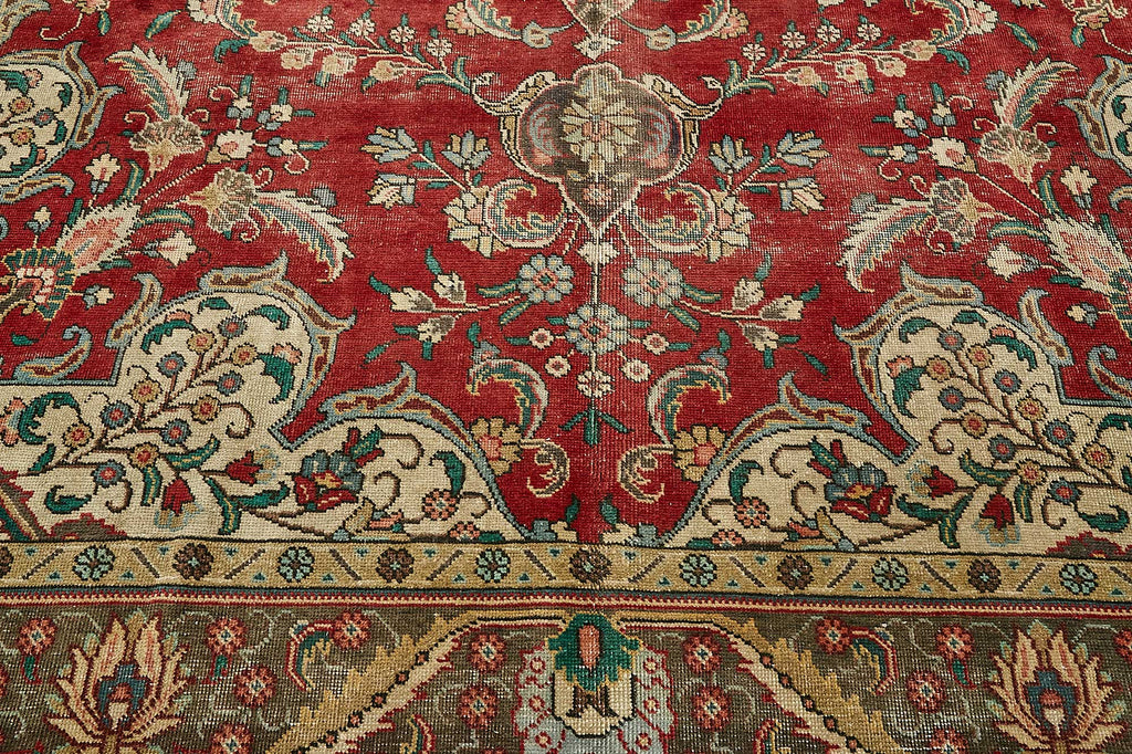 Beige vintage Persian rug 49755, 2.88 x 3.96 metres – photograph 10