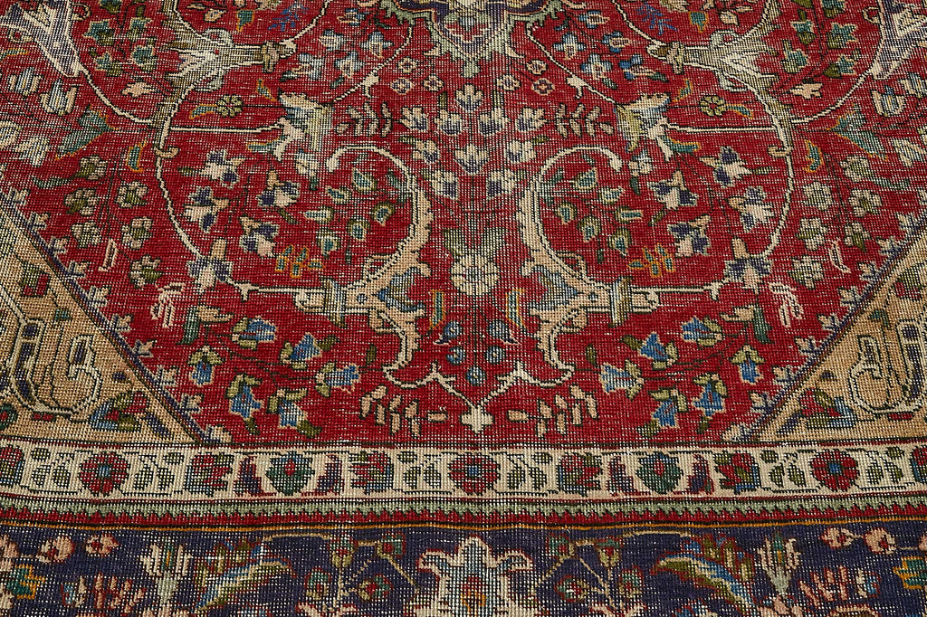 Red vintage Persian rug 49757, 2.74 x 3.63 metres – photograph 10