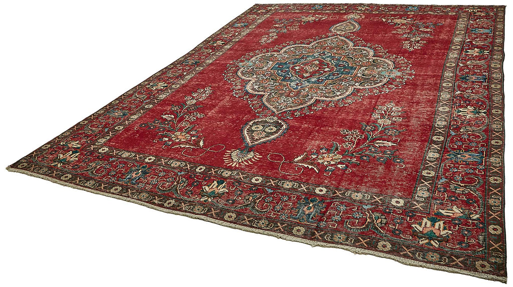 Red vintage Persian rug 49758, 2.89 x 3.90 metres – photograph 3