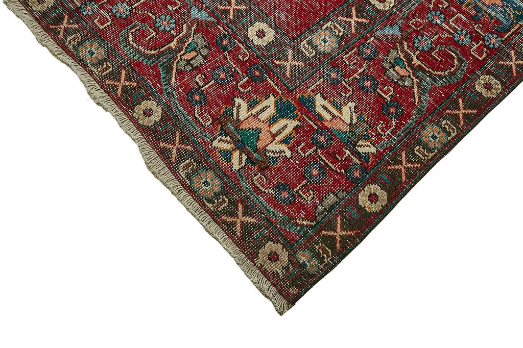 Red vintage Persian rug 49758, 2.89 x 3.90 metres – photograph 4