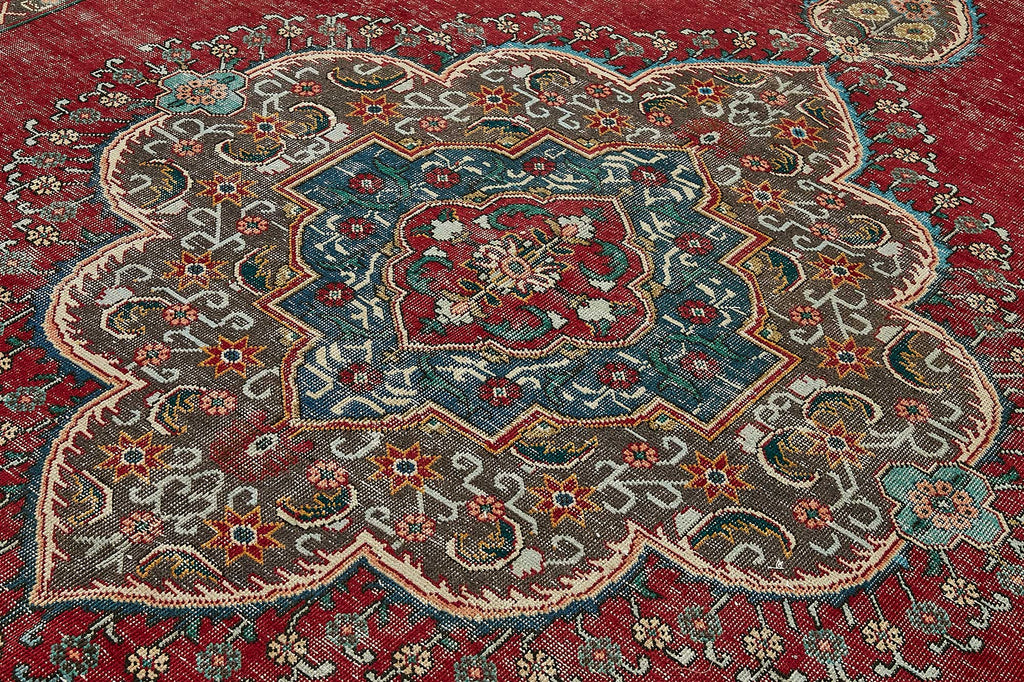 Red vintage Persian rug 49758, 2.89 x 3.90 metres – photograph 5