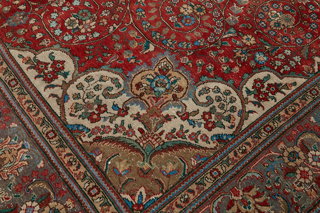 Red vintage Persian rug 49761, 2.88 x 3.74 metres – photograph 9