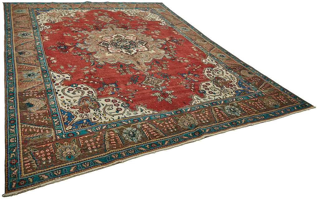 Red vintage Persian rug 49762, 2.86 x 3.74 metres – photograph 2