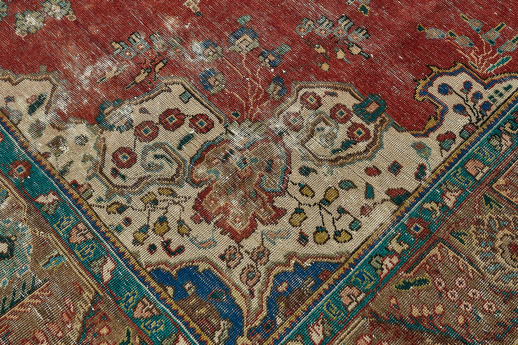 Red vintage Persian rug 49762, 2.86 x 3.74 metres – photograph 9