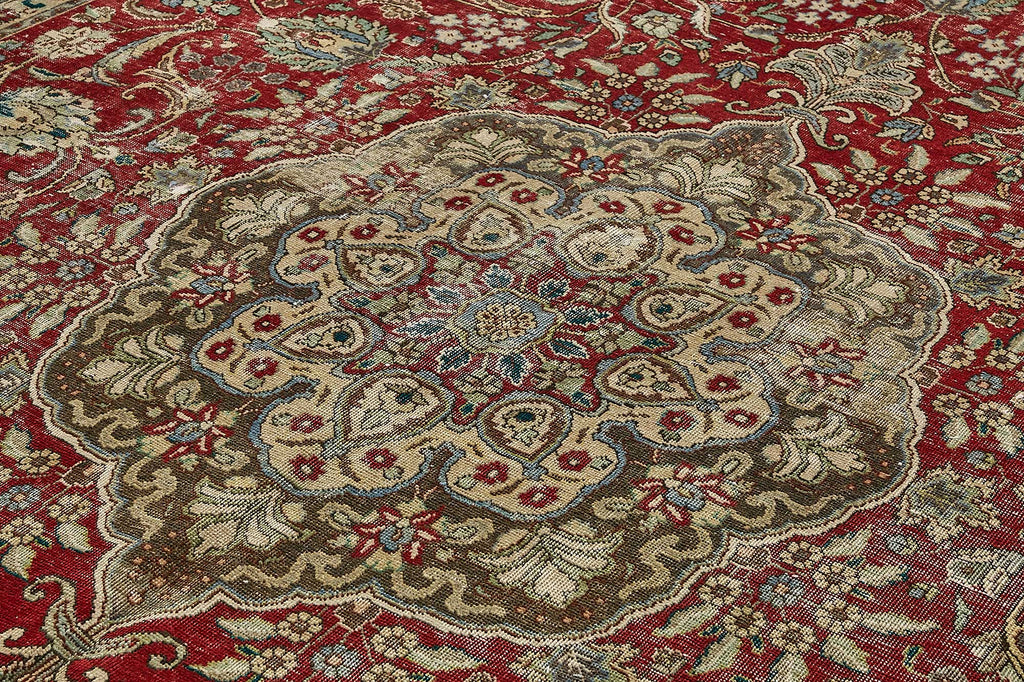Red vintage Persian rug 49763, 2.92 x 3.87 metres – photograph 5
