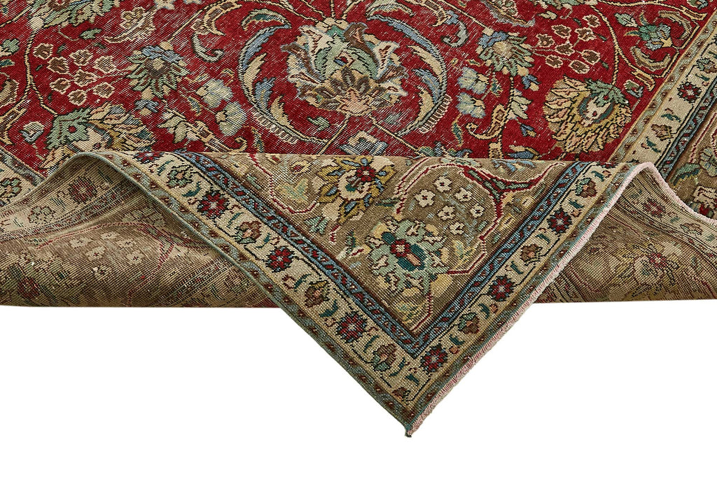 Red vintage Persian rug 49763, 2.92 x 3.87 metres – photograph 6