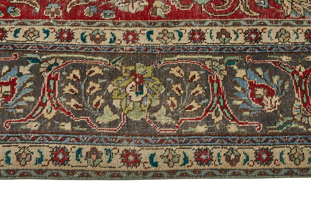 Red vintage Persian rug 49763, 2.92 x 3.87 metres – photograph 8