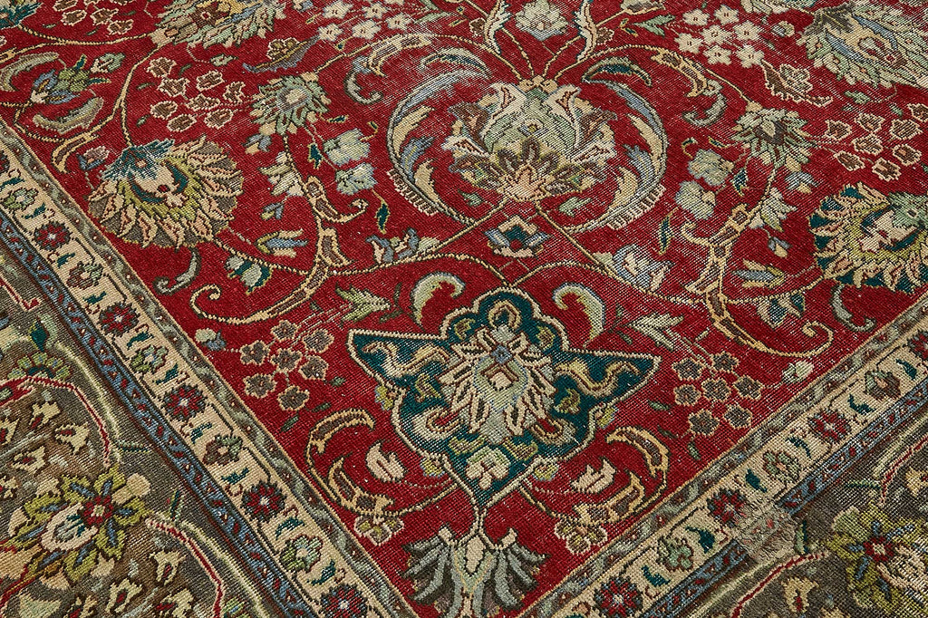 Red vintage Persian rug 49763, 2.92 x 3.87 metres – photograph 9