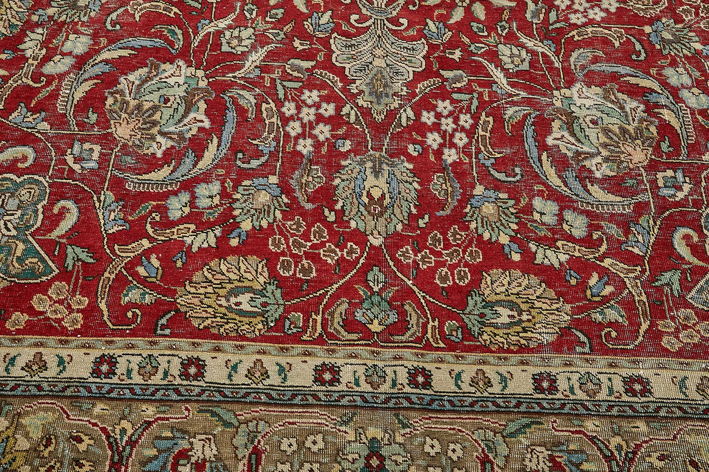 Red vintage Persian rug 49763, 2.92 x 3.87 metres – photograph 10