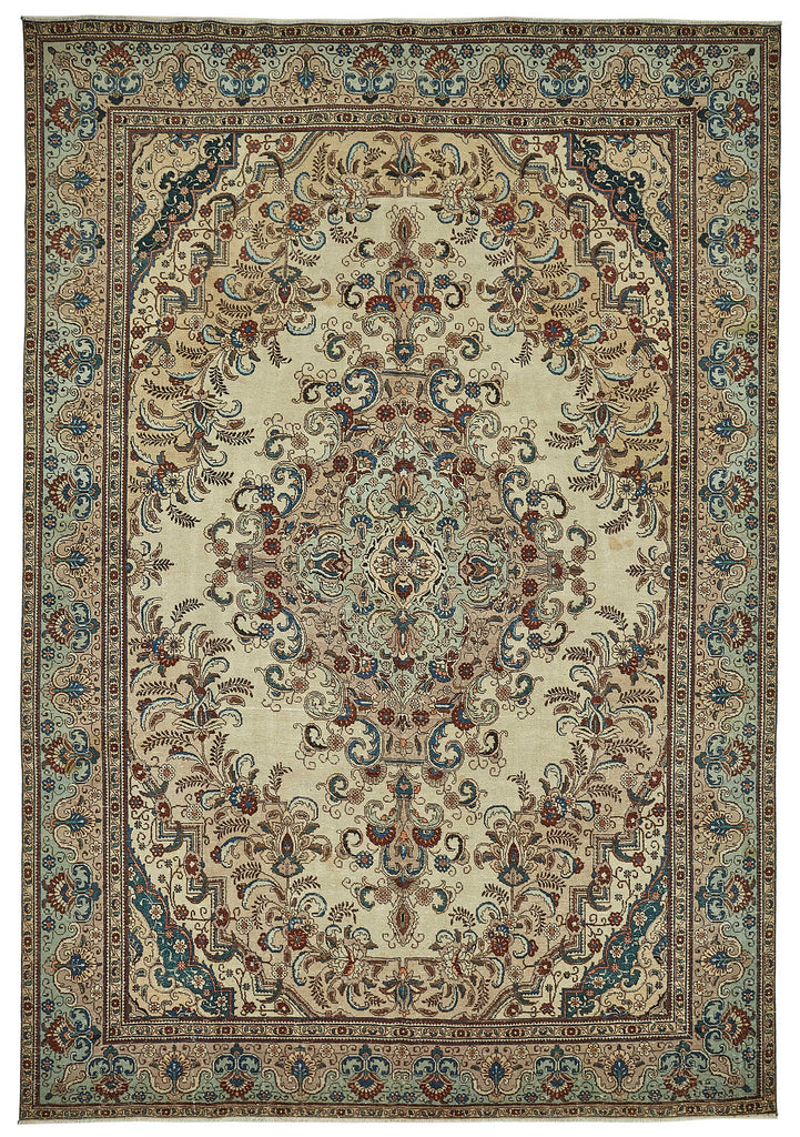 Beige vintage Persian rug 49764, 2.85 x 4.10 metres – full rug