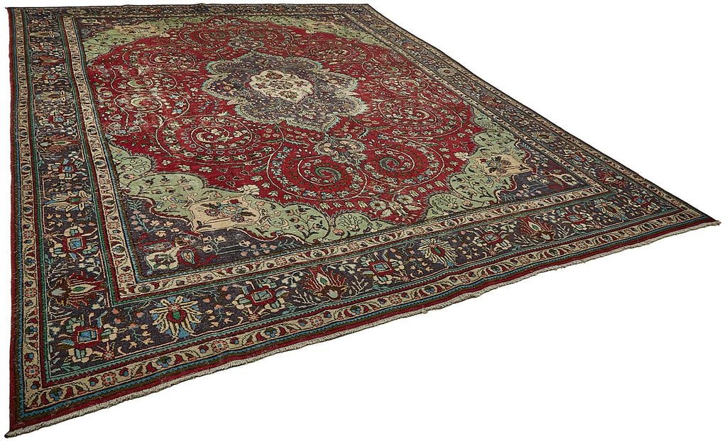 Red vintage Persian rug 49767, 3.00 x 3.90 metres – photograph 2