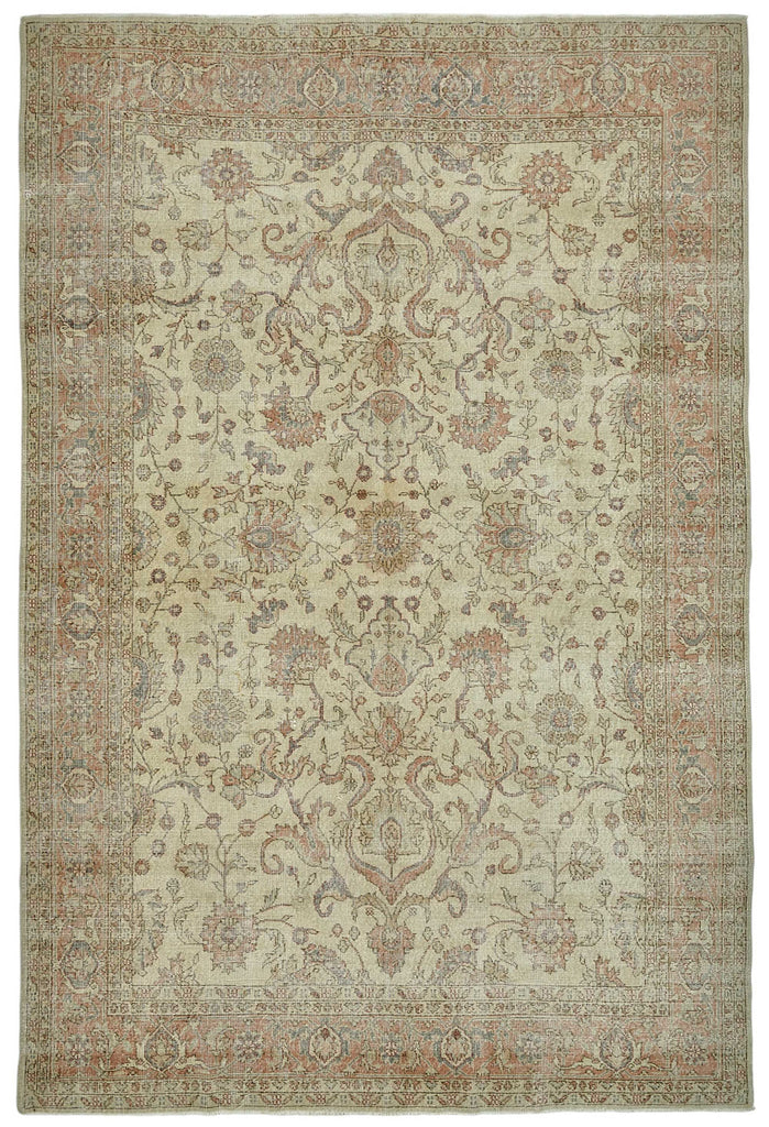 Beige vintage Persian rug 50033, 2.36 x 3.52 metres – full rug