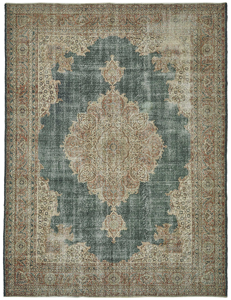 Beige vintage Persian rug 50175, 2.74 x 3.53 metres – full rug