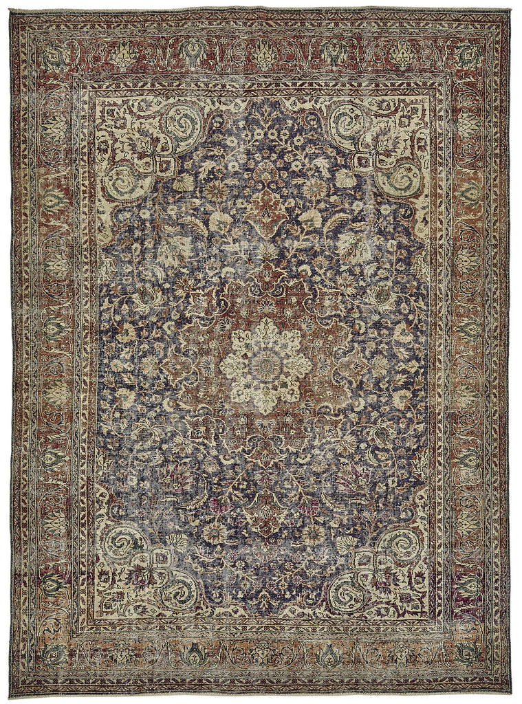 Beige vintage Persian rug 50179, 2.50 x 3.44 metres – full rug