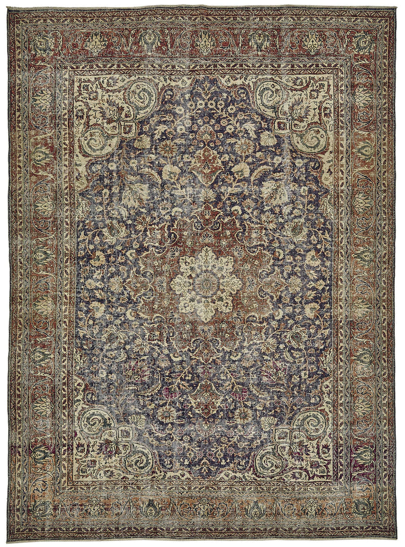 Beige vintage Persian rug 50179, 2.50 x 3.44 metres – full rug