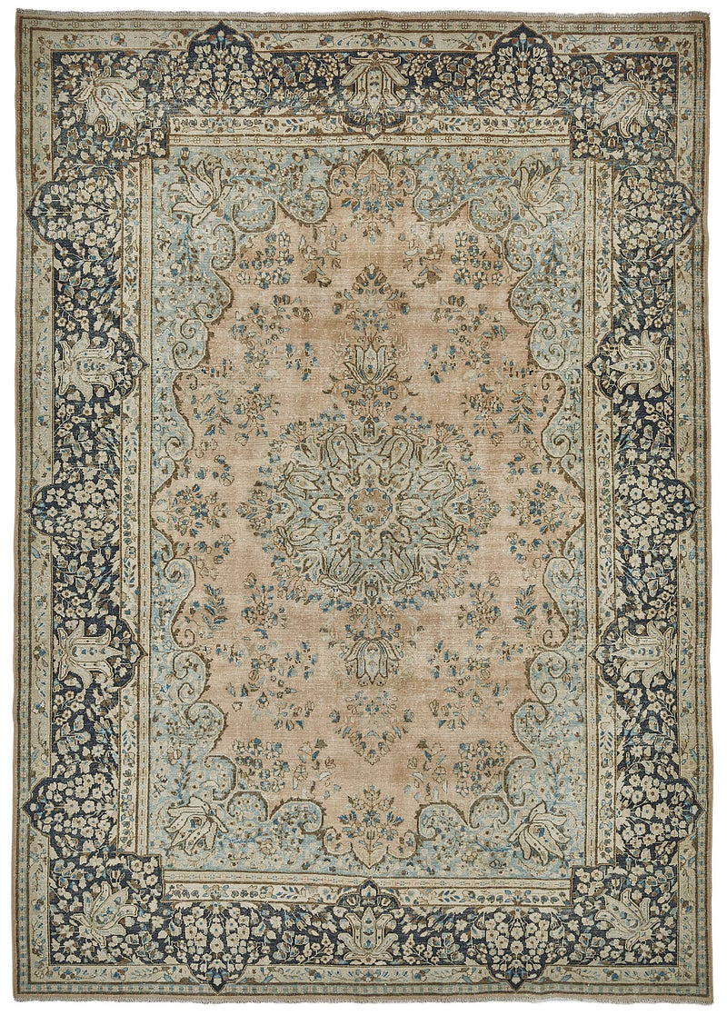 Beige vintage Persian rug 50187, 2.53 x 3.54 metres – full rug