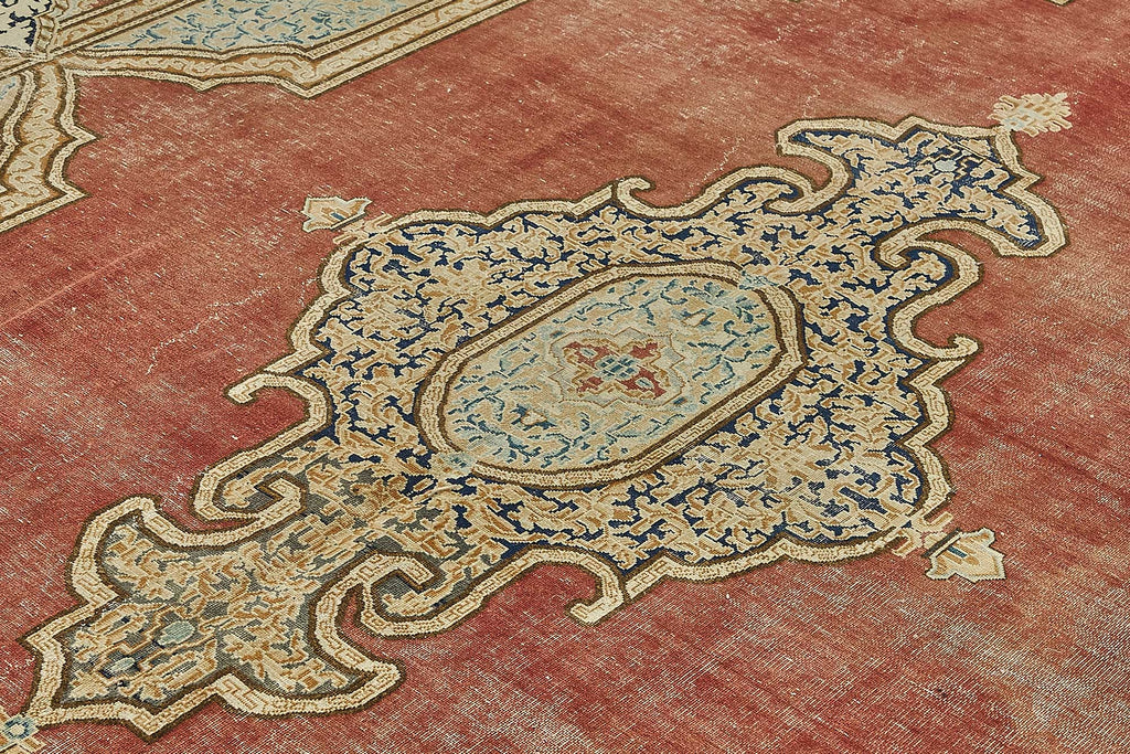 Beige vintage Persian rug 50189, 2.87 x 3.87 metres – photograph 5