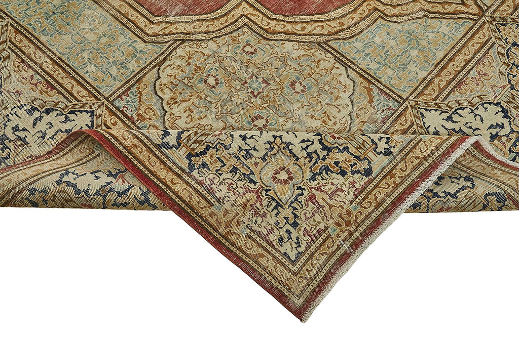 Beige vintage Persian rug 50189, 2.87 x 3.87 metres – photograph 6