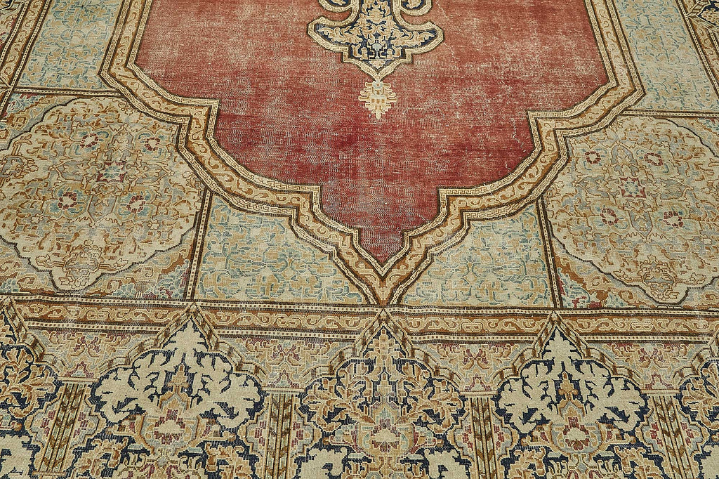 Beige vintage Persian rug 50189, 2.87 x 3.87 metres – photograph 10