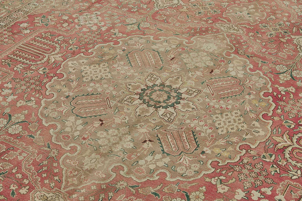 Beige vintage Persian rug 50193, 2.76 x 3.77 metres – photograph 5