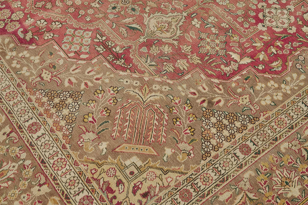 Beige vintage Persian rug 50193, 2.76 x 3.77 metres – photograph 9