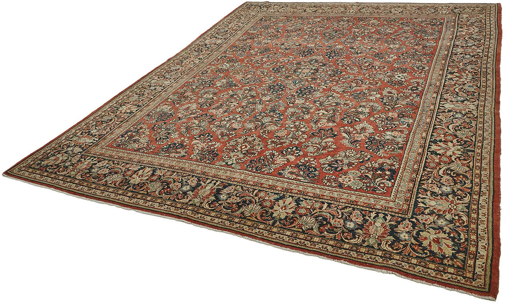 Beige vintage Persian rug 50198, 2.66 x 3.46 metres – photograph 3