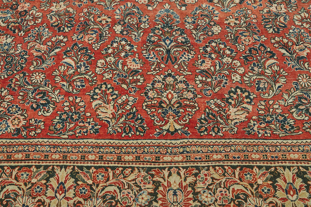 Beige vintage Persian rug 50198, 2.66 x 3.46 metres – photograph 10