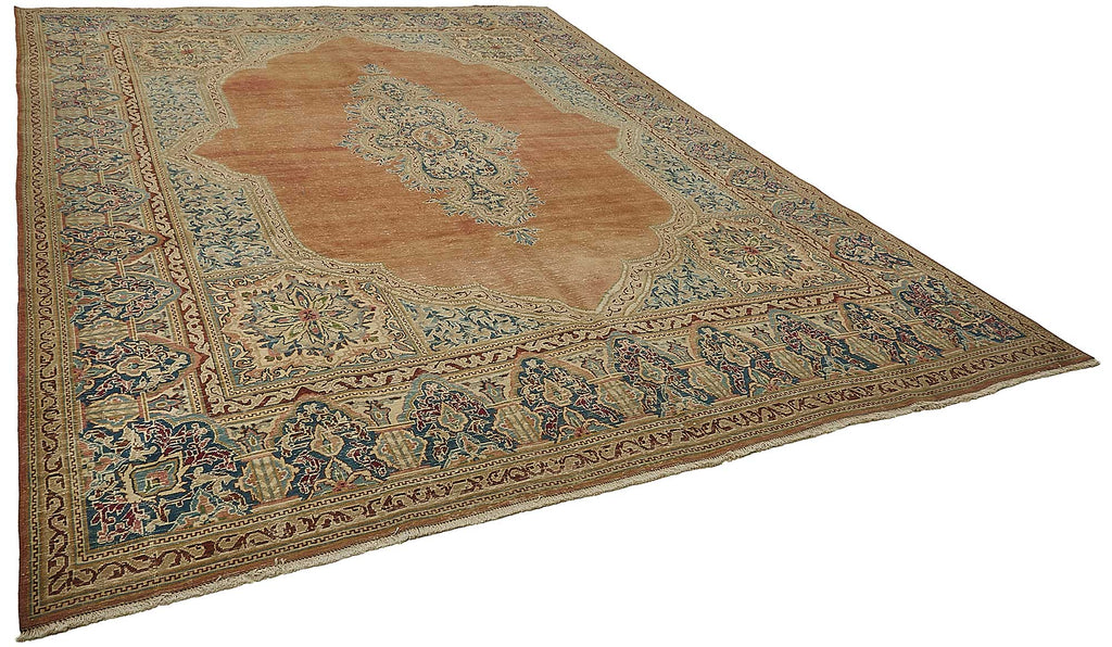 Beige vintage Persian rug 50202, 2.95 x 3.87 metres – photograph 2