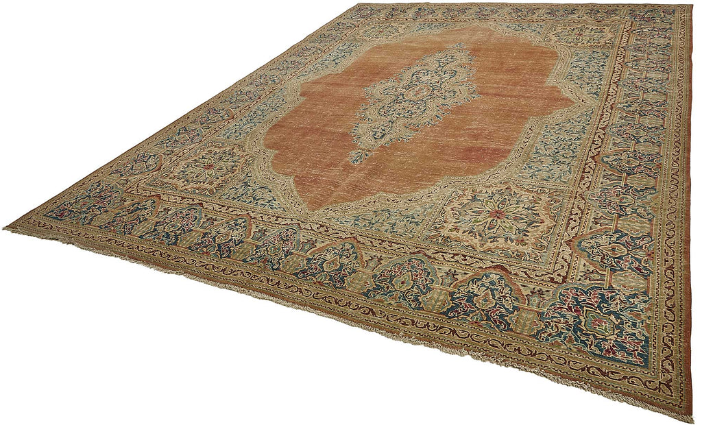 Beige vintage Persian rug 50202, 2.95 x 3.87 metres – photograph 3