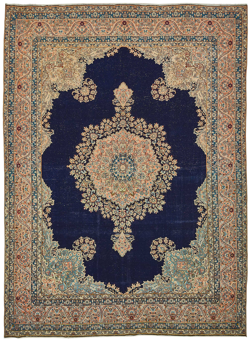 Beige vintage Persian rug 50203, 2.66 x 3.55 metres – full rug