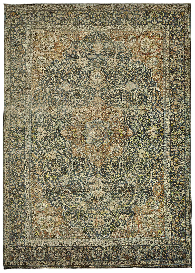 Beige vintage Persian rug 50205, 2.92 x 4.00 metres – full rug