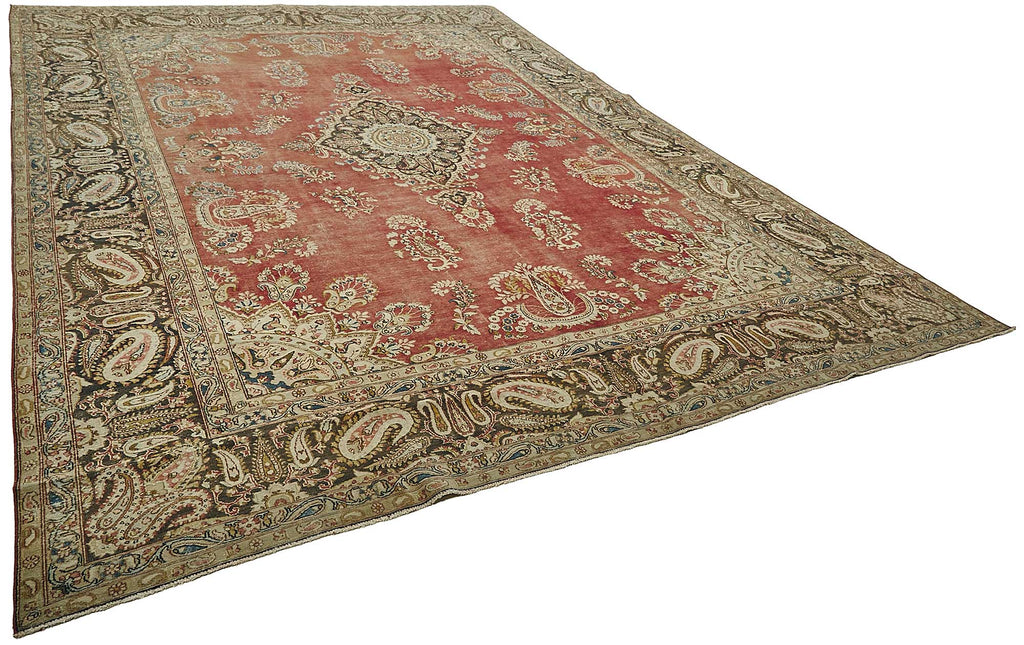 Beige vintage Persian rug 50206, 2.90 x 3.93 metres – photograph 2