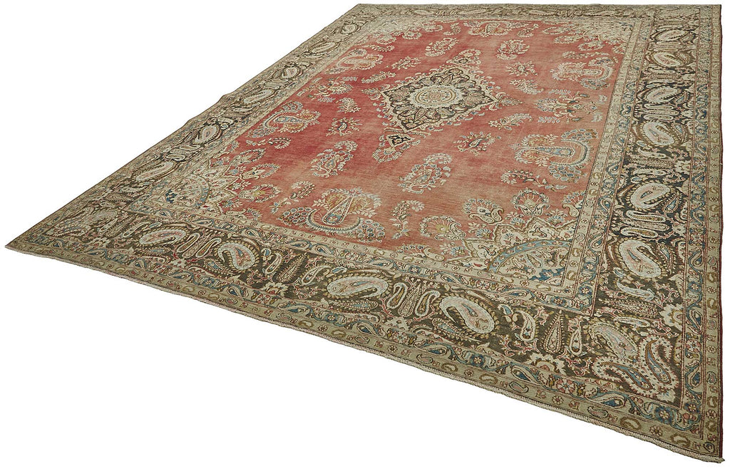 Beige vintage Persian rug 50206, 2.90 x 3.93 metres – photograph 3