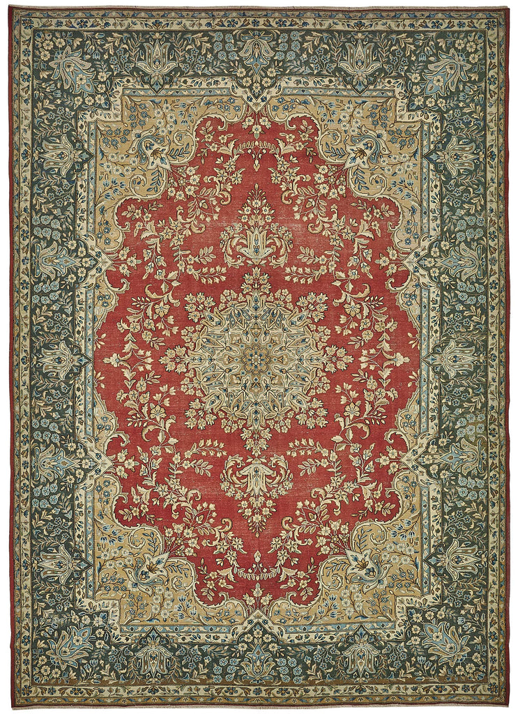 Beige vintage Persian rug 50208, 2.70 x 3.77 metres – full rug