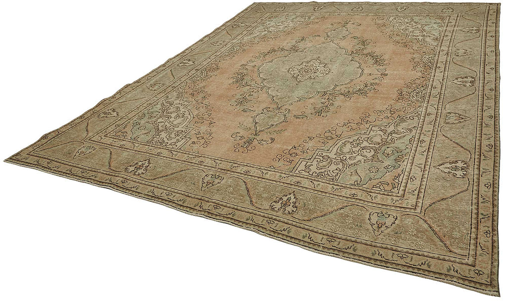 Beige vintage Persian rug 50235, 2.92 x 3.81 metres – photograph 3