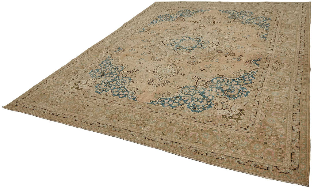 Beige vintage Persian rug 50237, 2.87 x 3.73 metres – photograph 3