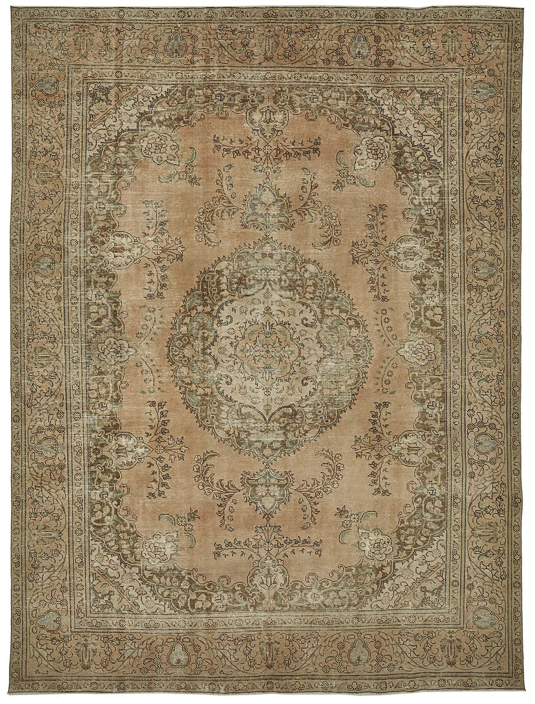 Beige vintage Persian rug 50238, 2.91 x 3.78 metres – full rug