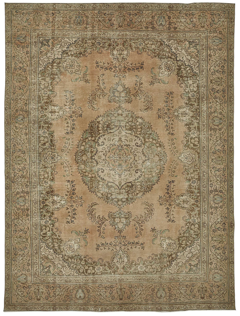 Beige vintage Persian rug 50238, 2.91 x 3.78 metres – full rug